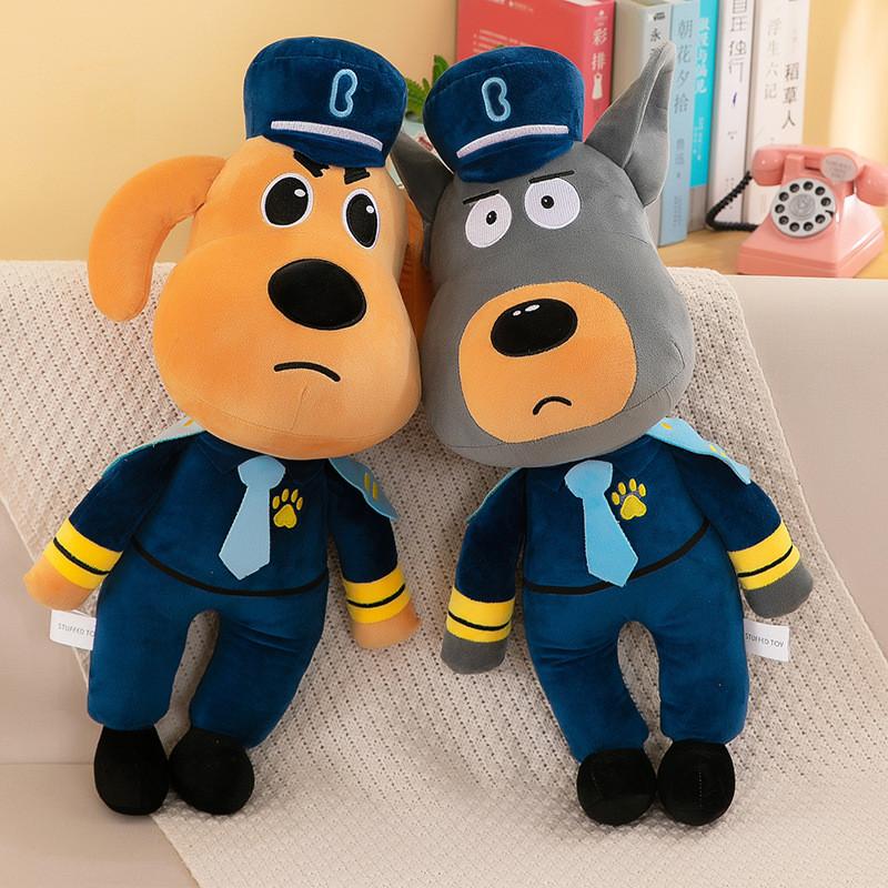 Safety Sheriff Labrador Doll Plush Toy Fan Gift Ornaments Home Pillow