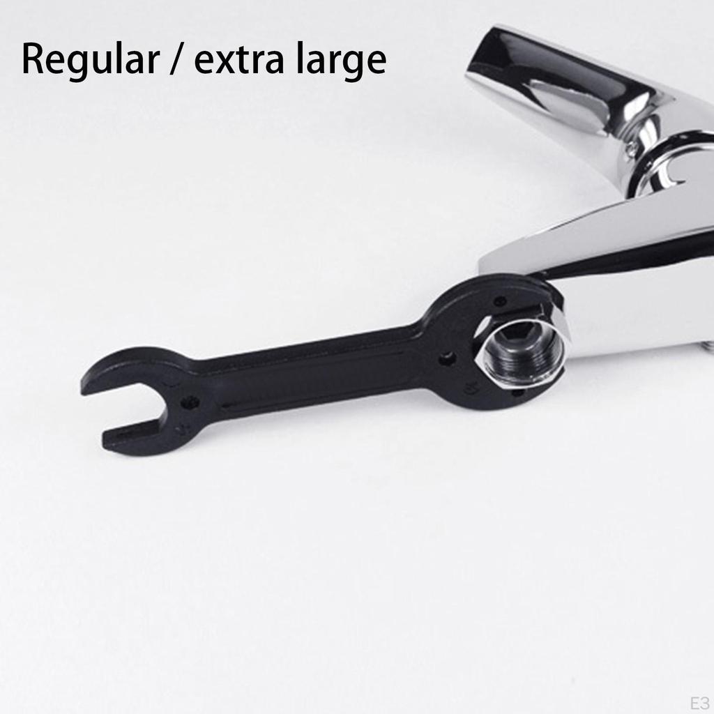 Double Headed Stay Open Spanner End Reusable Faucet Thin Wrench for