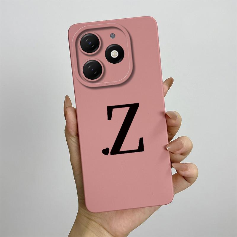 For Tecno Spark 20 Pro Case Tecno Spark 20 Phone Case Tecno Spark 20C BG7n BG7 KJ5 KJ6 Cute Initial Letters Matte TPU Soft Cover