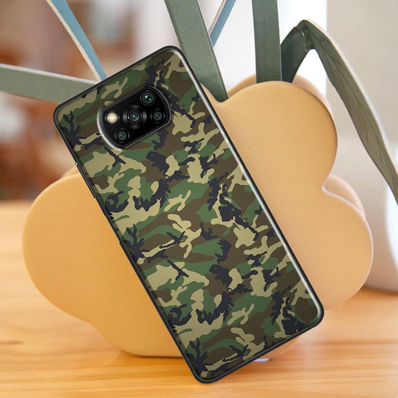 Army Camo Camouflage Für POCO X3 GT F1 F2 F3 M3 M4 X3 Pro Handyhülle Für Xiaomi Mi 11T Pro 10T 11 Lite Coque
