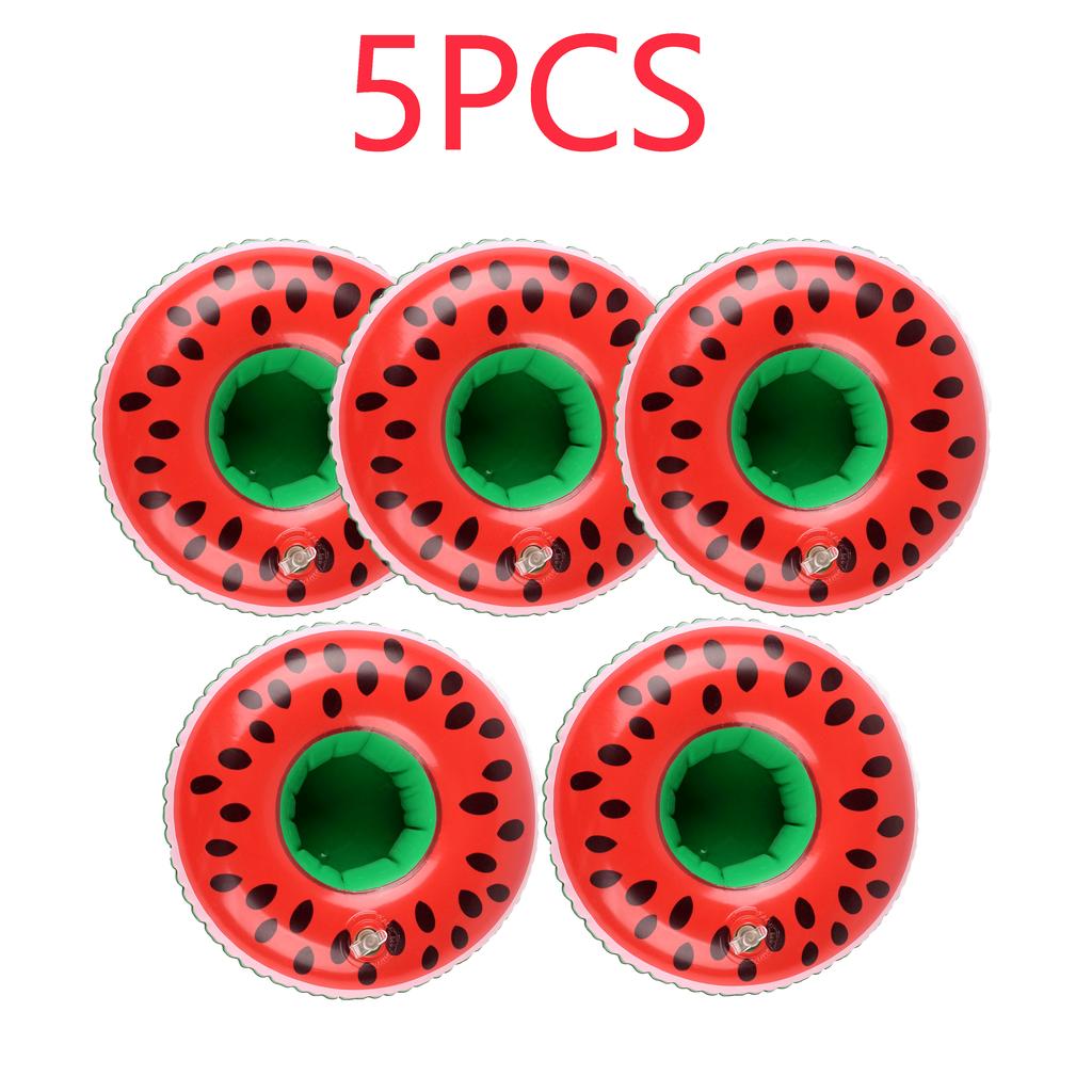 1PC Inflatable Drink Holder Pool Floats Floating Cup Holder PVC Beverage Float for Pool Party Beach Summer Accessories