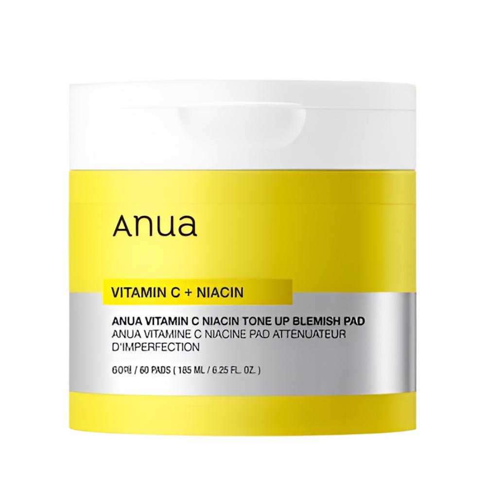 

Anua Vitamin C Niacin Тонизирующие пэды от пигментации 60 шт. – Осветление и выравнивание тона / K-Beauty Трендовый уход за кожей