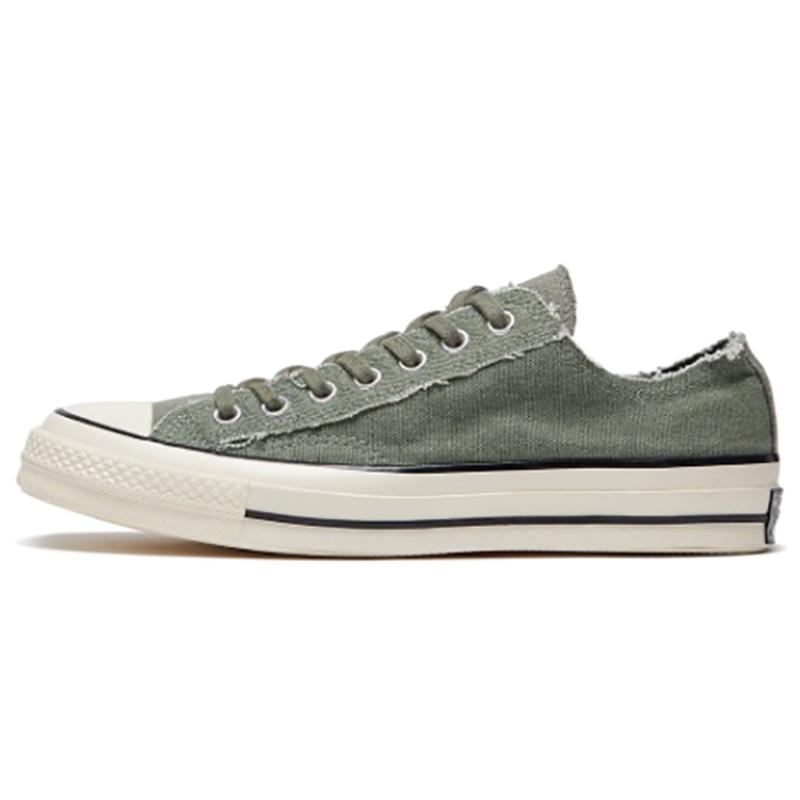 Converse 1970s Chuck Taylor All Star Comfortable and Versatile Low-Top Canvas Shoes Unisex Military Green