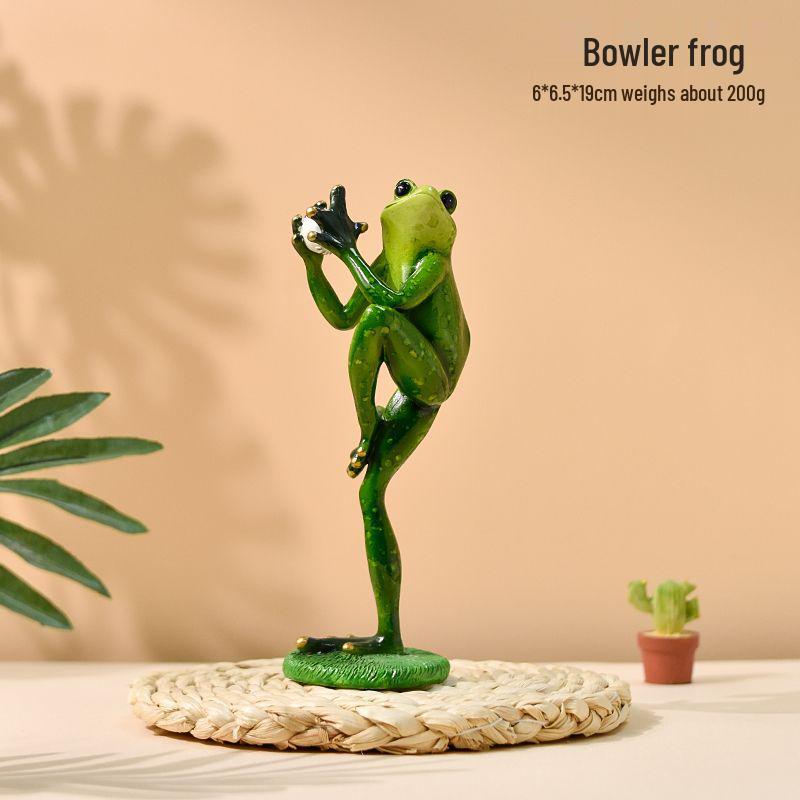 Yoga Frog Figurine Birthday Gift - Ideal for Bedroom, Study, Living Room, Desktop, Entrance, TV Cabinet, or Wine Cabinet Decor