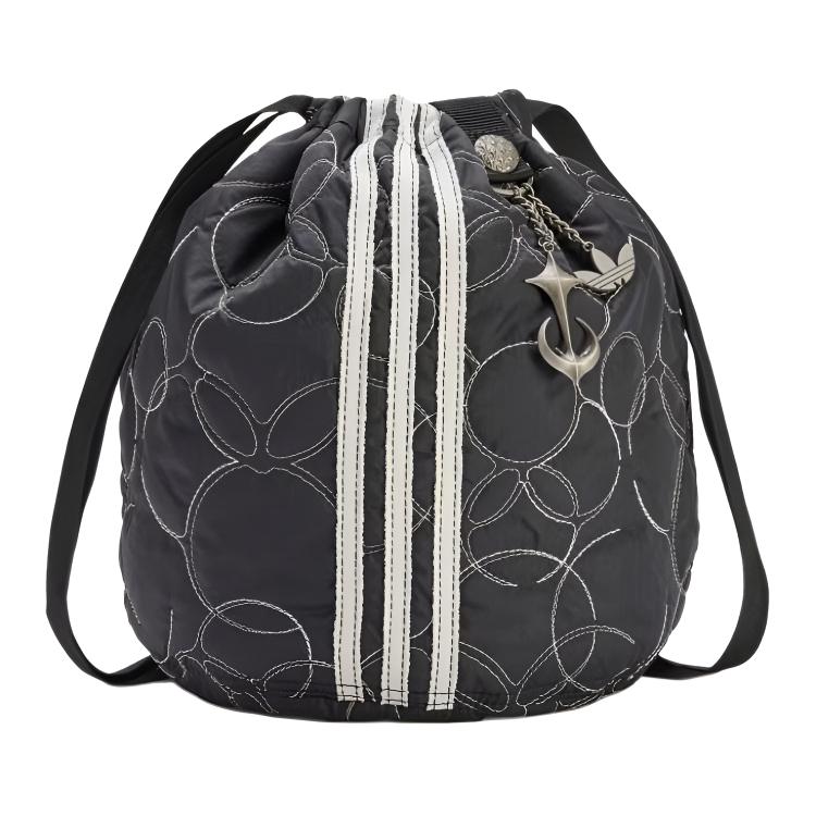 Adidas Originals Thug Club 12L Сумка-тоут с логотипом бренда из полиэстера Женская сумка-тоут Черная KC2238 Black