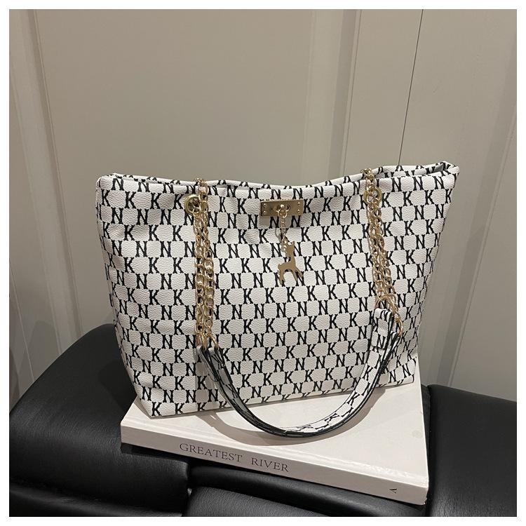 Borsa a Tote - Borsa a Spalla alla Moda per Pendolari - Borsa a Mano Retrò