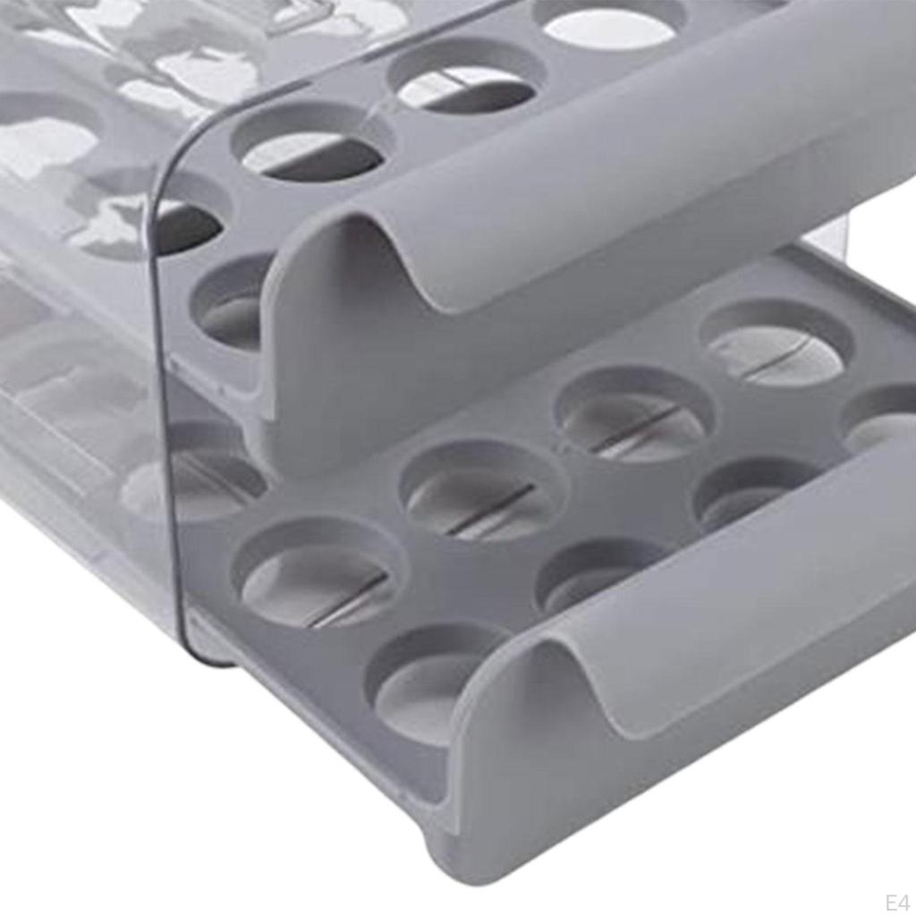 Clear Egg Storage Organizer for Refrigerator - Holds 32 Eggs