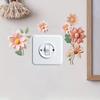 Decorative Flower Light Switches Sticker Enhances Room Decoration Easy Installation On Various Surfaces Decal