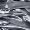 Luxury Satin Bed Sheets Set King Queen Size Fitted Sheet with Pillowcases Single Double Home Solid Color Faux Silk Bedding Set