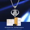 925 Sterling Silver Heart-Shaped Moissanite Jewelry Set: Ring, Necklace, Earrings