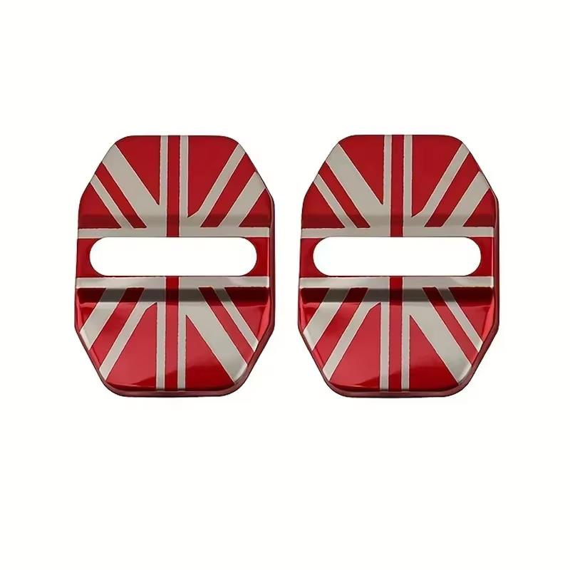 4/2Pcs Stainless Steel Car Door Lock Cover Interior Accessories for Mini Cooper Countryman Clubman R55 R56 R60 F54 F55 F56 F60