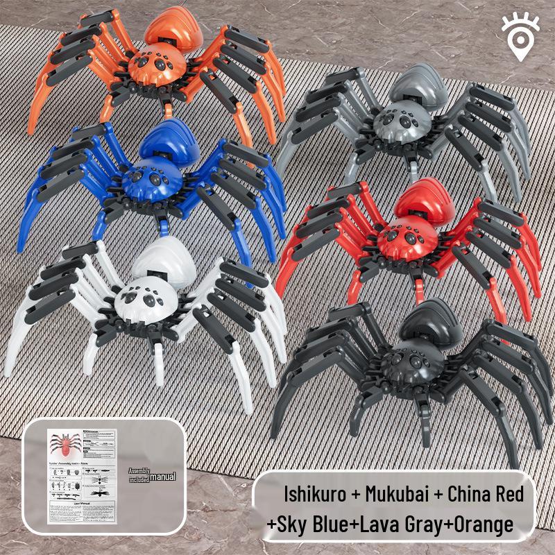Creative Movable Spider Robot Toy - Jointed Prank Doll & Desktop Ornament for Kids