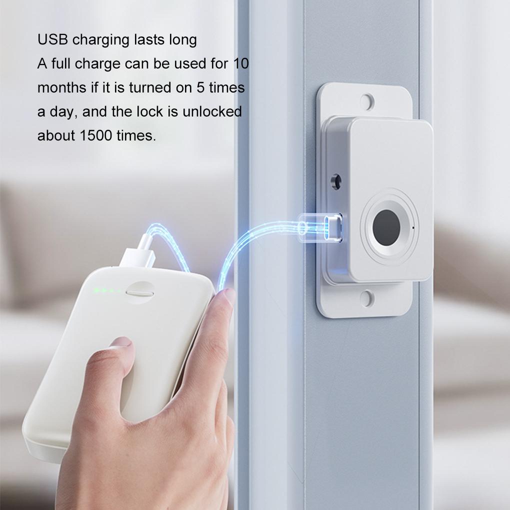 ABS Biometric Fingerprint Lock For Drawers Valuables With Ease Multi Functional Refrigerator Lock