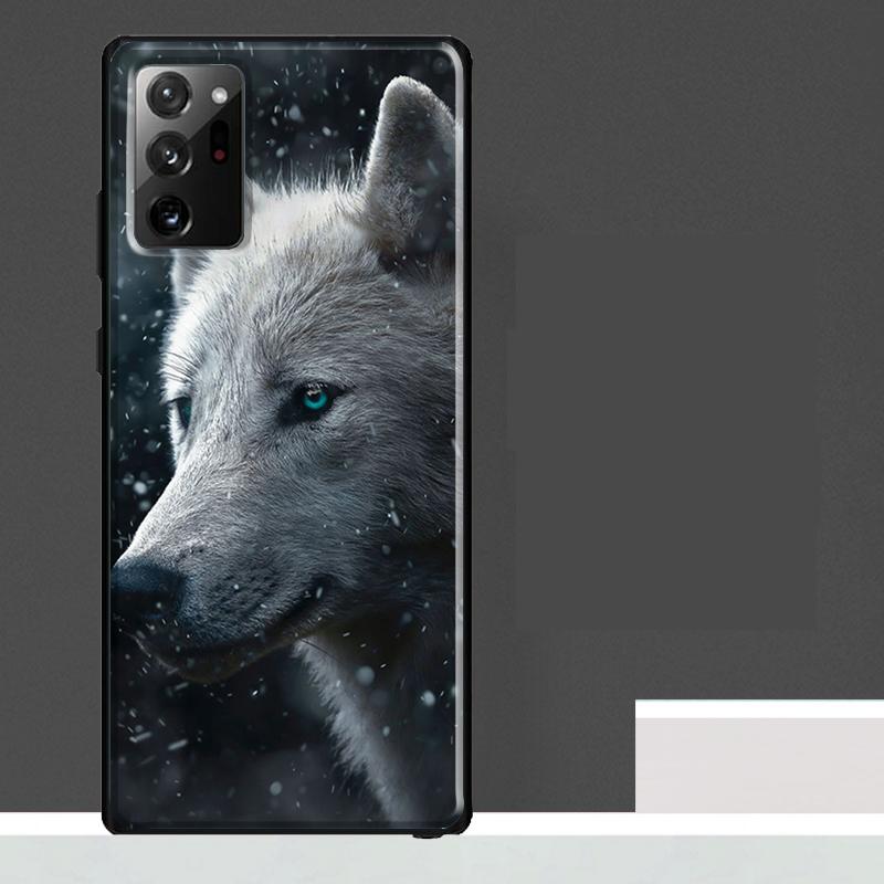 Wolf Howls Art Case For Samsung Galaxy S25 Ultra S23 S22 S21 S24 Ultra S9 S10 S20 Plus S25 FE Phone Cover