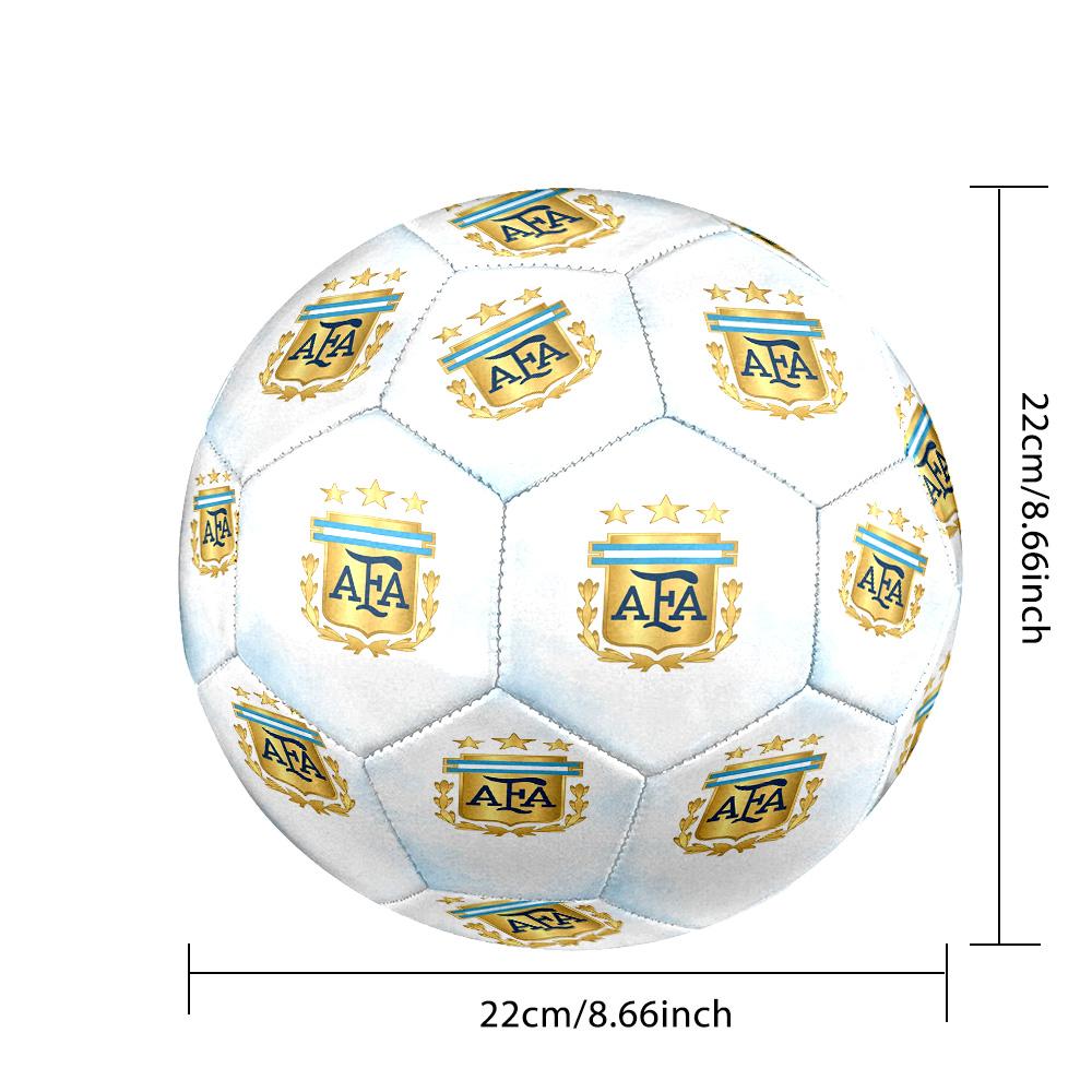 1pc Argentina Football Crest Size 5 Soccer Ball, Suitable for Practice Matches/tournament Training,Lightweight and Durable Logo7071