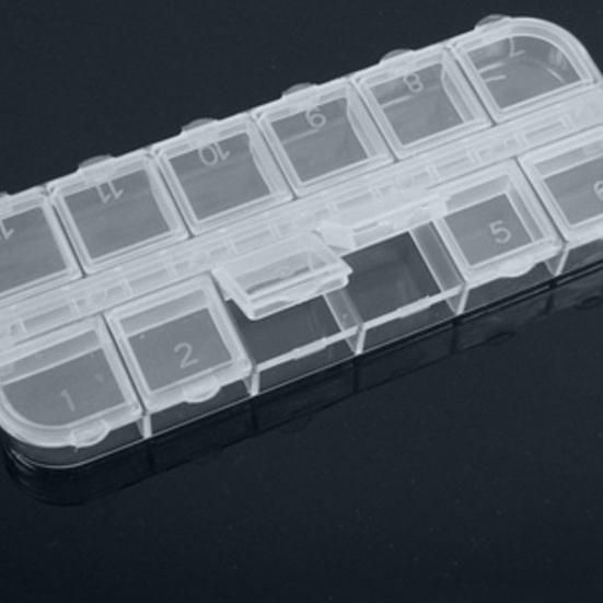 Storage Box Multi-purpose Single Buckles Design 12 Grids Jewelry Storage Case for Women