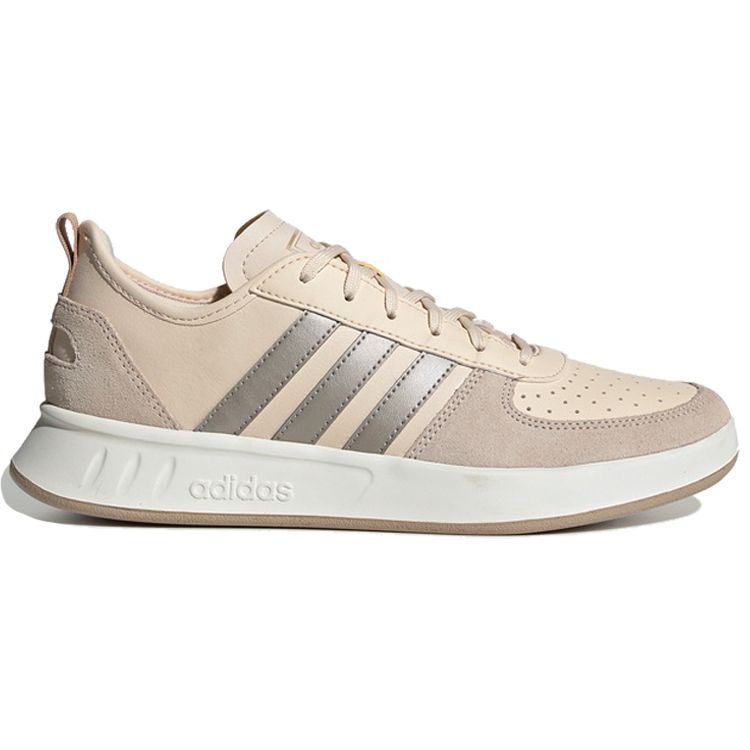 Adidas Court 80s Cushioning Low-Top Tennis Shoes Women Sneakers Gray Pink Silver EE9835