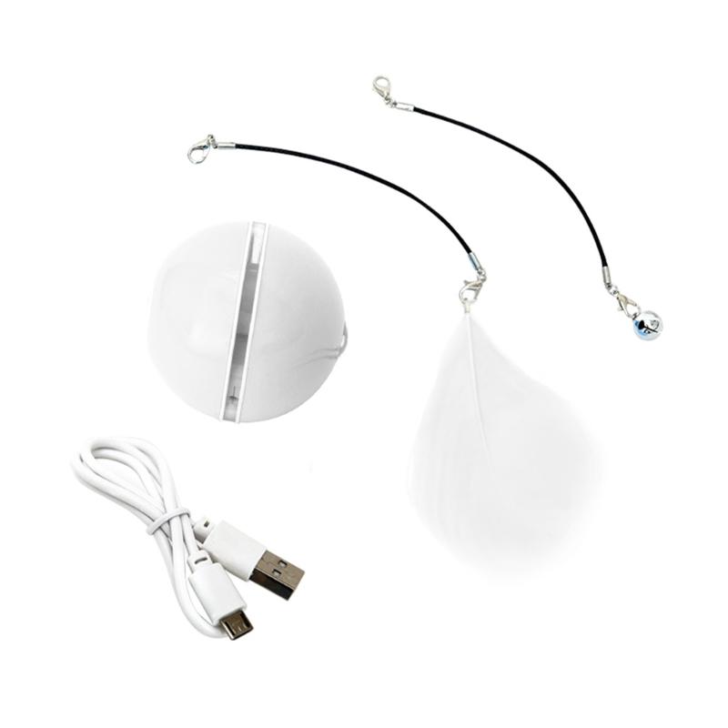 Dog Chasing Toy Ball Automatic Rolling Ball Cats Toy Interaction Pet Teaser Ball Toy Auto-Moving Cats Training Toy Gift