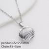 Stainless Steel Shell Heart Locket Necklace Silver Gold Tone For Women