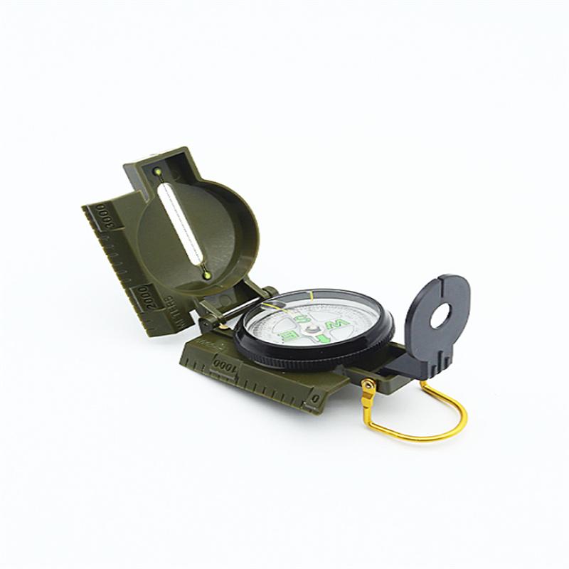 

Компас для выживания на открытом воздухе, многофункциональный и удобный для переноски, пластиковый направленный тактический компас, северный компас зелёный