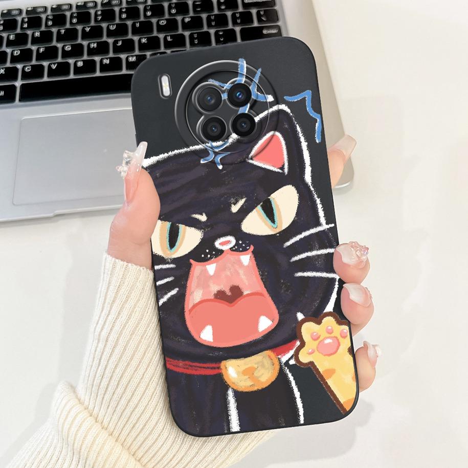 For Huawei Nova 8i Case Nova8i 8 i Cover NEN-L22 NEN-LX1 NEN-LX3 Silicone Coque Soft Square Fundas For Honor 50 Lite Phone Cases