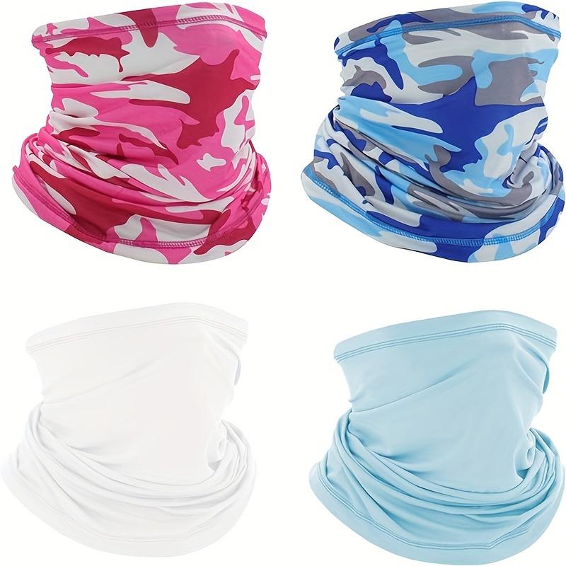4 Stück Radfahren Sonnenschutzmasken für Männer und Frauen, Sport Radfahren Kopftücher, Angeln Winddicht Fahrrad Halsgamaschen.
