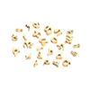 CARLIDANA Tiny Letters Pendant Charms Letter Necklace Stainless Steel Gold Plated Initial Charms Findings for Jewelry Making