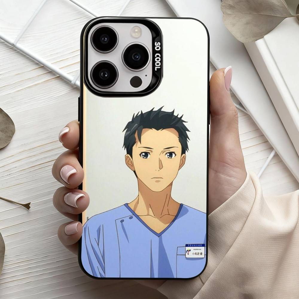 Manga Ameku M.D. Doctor Detective Phone Case For iPhone17,16,15,14,13,12,11 Plus,Pro Max Candy Silver Plated Inside Cover
