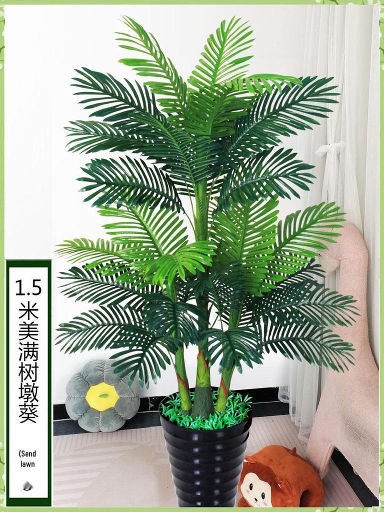 Large Indoor Evergreen Bonsai: Fake Plastic Tree Decor for Living Room.