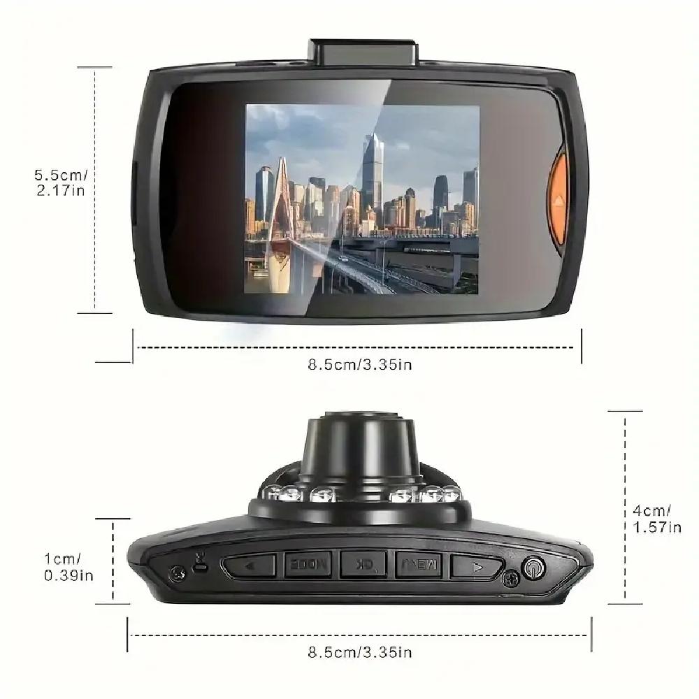 

FHD 1080P 2-дюймовый автомобильный видеорегистратор Видеорегистратор на приборную панель 3 камеры Ночное видение Камера заднего вида Автомобильная камера Аксессуары для транспортных средств
