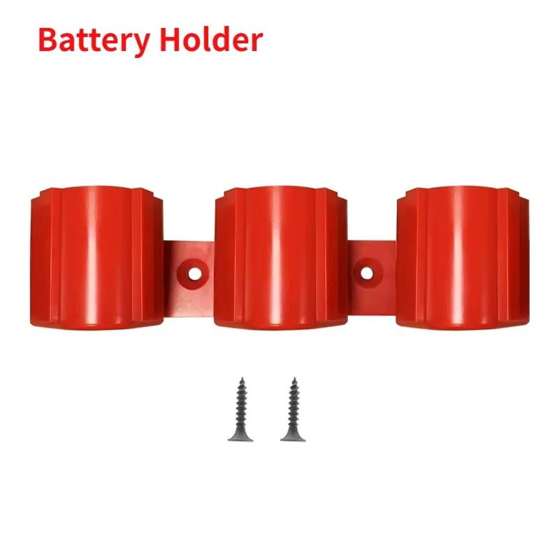 Batteriehalter Werkzeughalter für Makita für Milwaukee für Bosch 10,8V 12V, Wandmontierte Batterie-Werkzeug-Aufbewahrungshalterung Ausstellungsständer