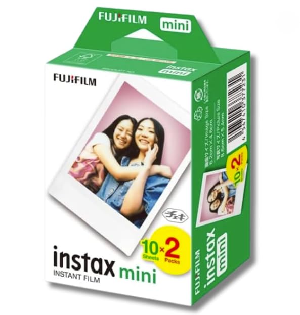 Fujifilm Instax Mini JP2 Instant Camera Film, 20-Pack (20-Pack) Card-Size Film, Includes NEXURISE Original Cleaning Tissue