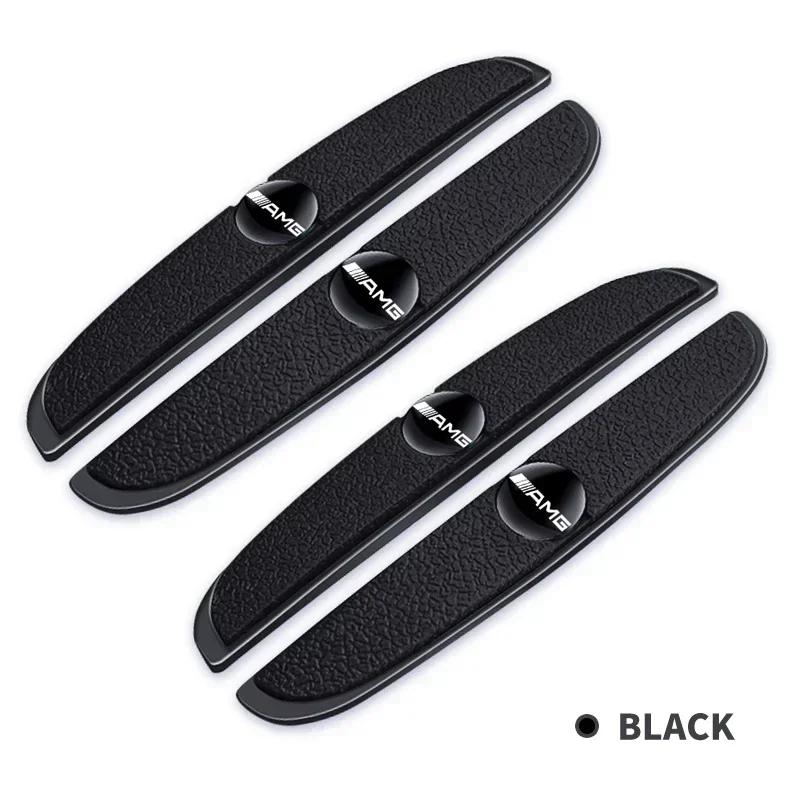 AAVQ1 4pcs Rubber Bumper Strip Car Door Anti-Collision Emblem Sticker For Mercedes Benz AMG CLA CLS W212 W213 W204 W205 W176 GLC