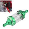Metal Glass Inline Gas Oil Fuel Filter 8mm Thread Replacement for Motorcycle (Red)