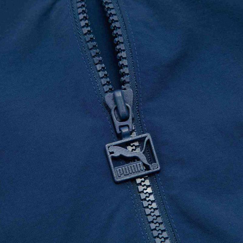 Puma Sports Stand Collar Zipper Logo Jacket Unisex Jacket Dark-Blue 627167-12