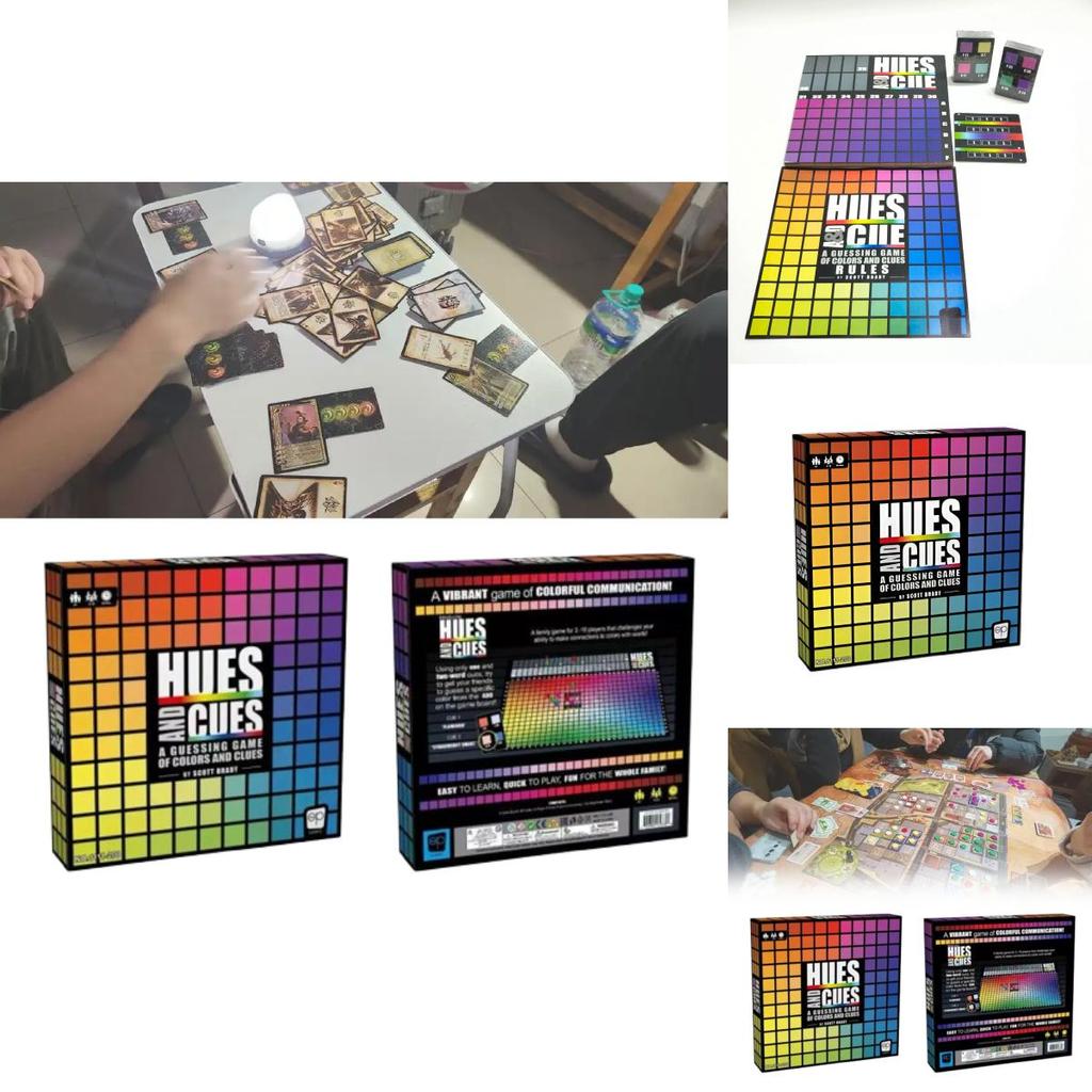 Hues And Cues A Guessing Game Of Colors Clues Puzzle Toy With Plastic Components For Family And Party Activities