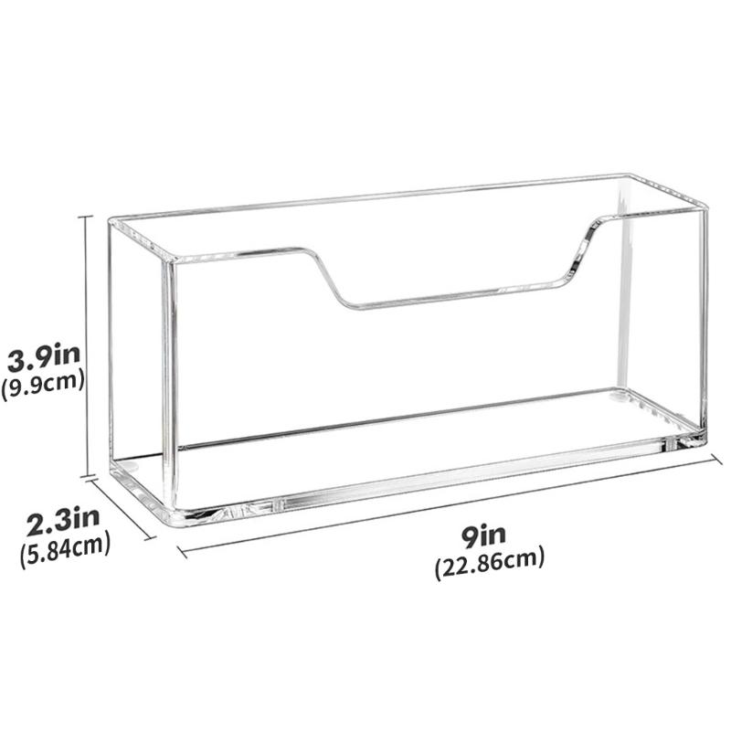 Acrylic Tabletop Napkin Holder For Modern Dining And Kitchen Countertops Organization Paper Towel Storage Stand