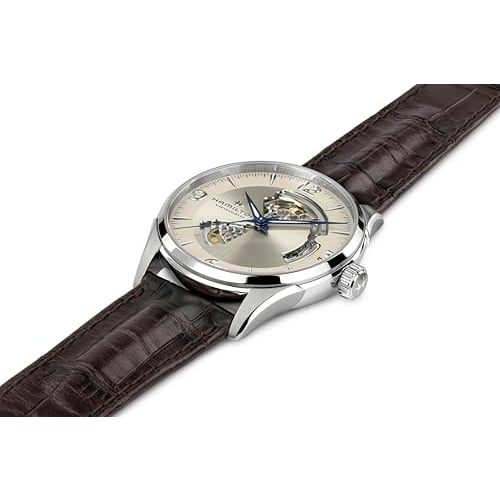 Hamilton Jazzmaster Open Heart Automatic Men's Watch H32705521 (Officially Imported) with Official Warranty