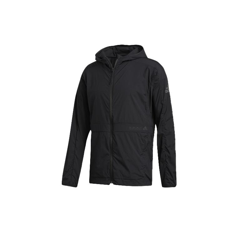 adidas Woven hooded Windproof Jacket Black Men s FT2783 M