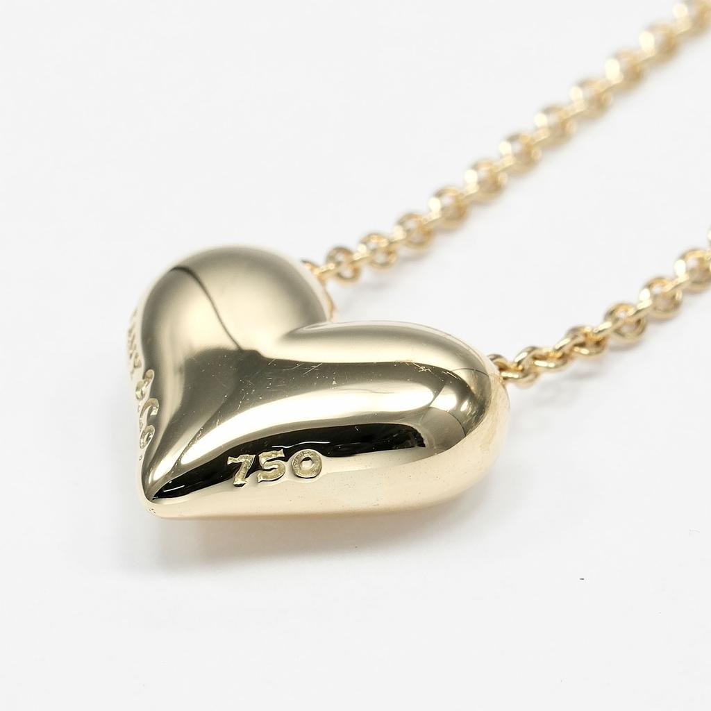 TIFFANY&Co. Pintide Heart Necklace K18 yellow gold 8.1g Women Used