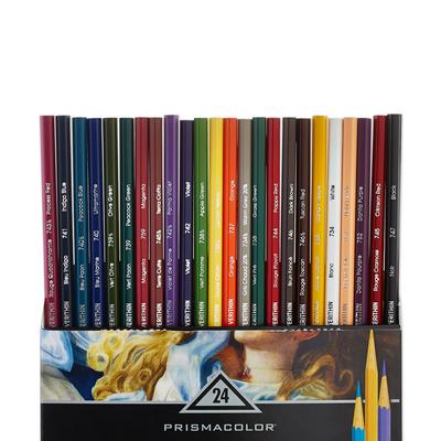 SANFORD Prismacolor Verithin Multicolor Colored 24 Pencils Pencils,