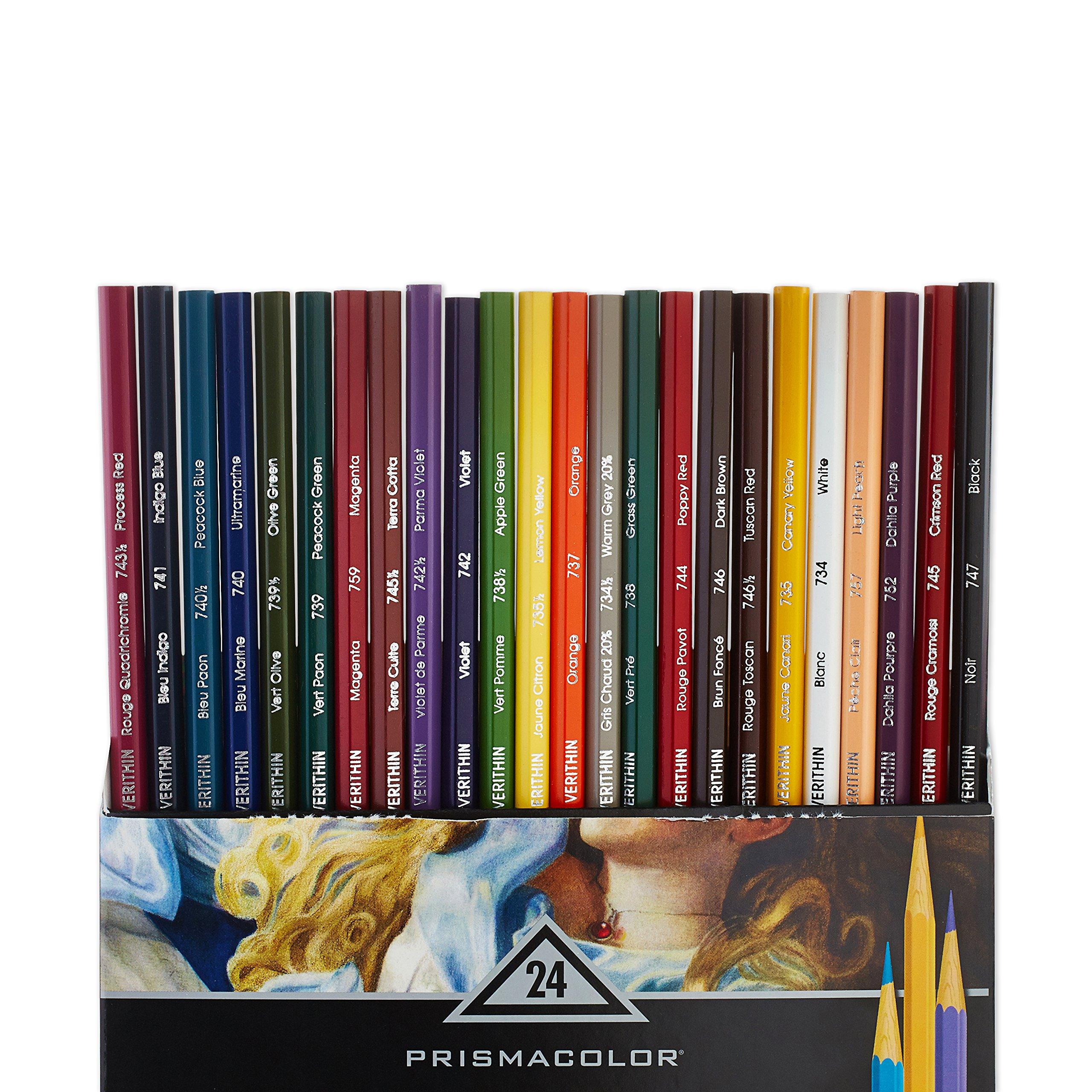 

SANFORD Prismacolor Verithin Colored Pencils Multicolor 24 Pieces
