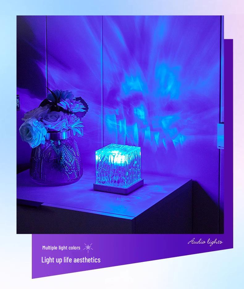 Aurora Starry Sky Mood Light: Bedroom & Gaming Atmosphere Lamp with Water Ripple Effect
