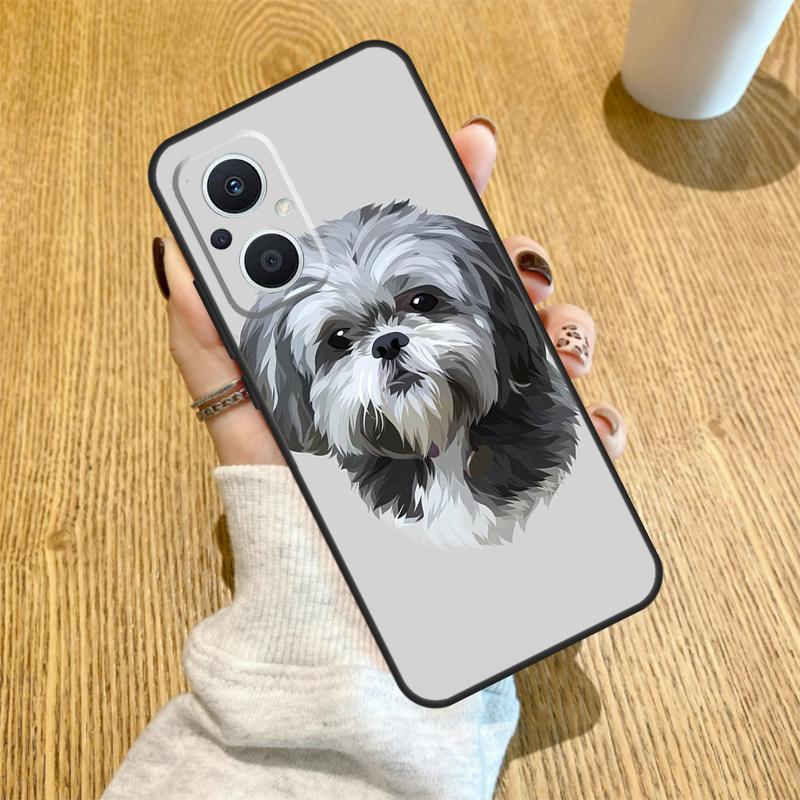 Cartoon Shih Tzu Dog Funda For OPPO Reno 10 11 12 13 14 Pro 14F 13F 12F 11F 7 8 Lite OPPO Find X5 X8 X9 Pro Case
