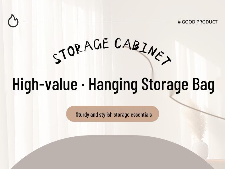Multi-layer Foldable Non-woven Hanging Storage Bag for Wardrobe
