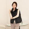 Down Cotton Clothes, Vest Women's Stand-up Collar, Autumn and Winter New Vest, Light and Warm, Large Size Trendy, Simple and Generous Temperament