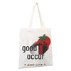 Custom Eco-Friendly Canvas Tote Bag with High-End Feel and Logo for Advertising and Shopping.