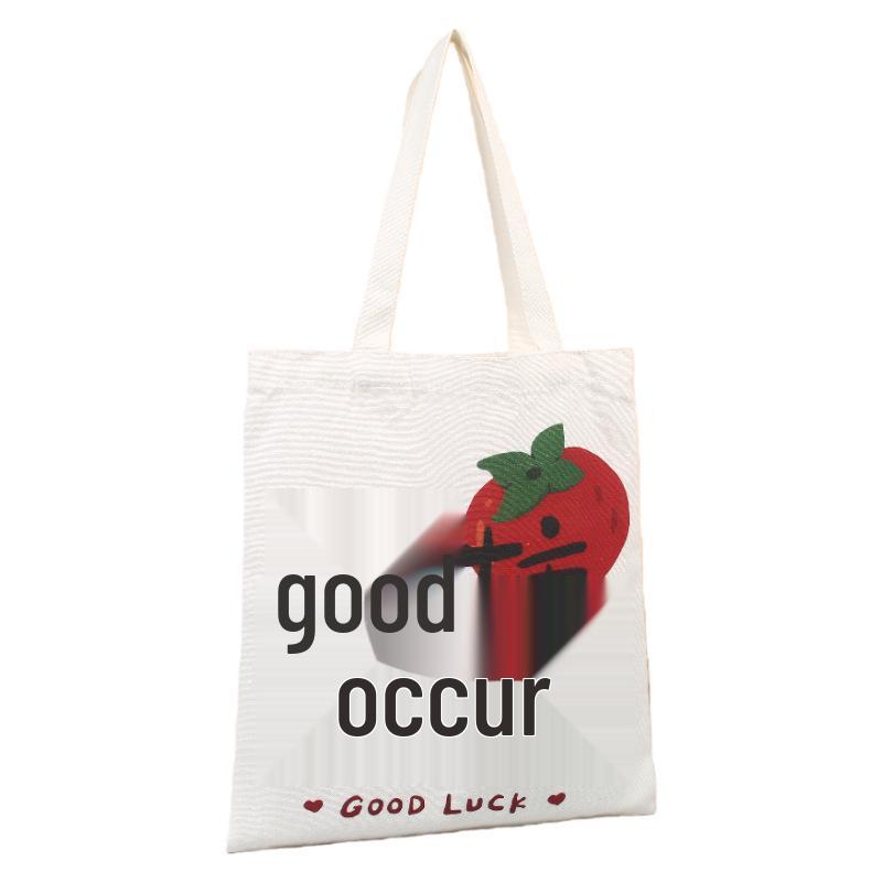 Custom Eco-Friendly Canvas Tote Bag with High-End Feel and Logo for Advertising and Shopping.