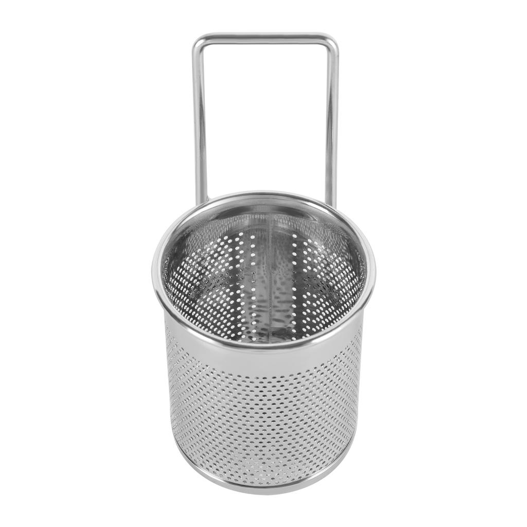 Hot Pot Mesh Net Basket, Stainless Steel Mesh Basket, Hanging Noodle Strainer with Handle for Straining, Draining 3.15 * 6.49 In