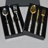 Spoon Fork Knife Set With Bling Sparkling Diamond 111 Stainless Steel Cutlery Tableware Home Kitchen Wedding Supplies Luxury